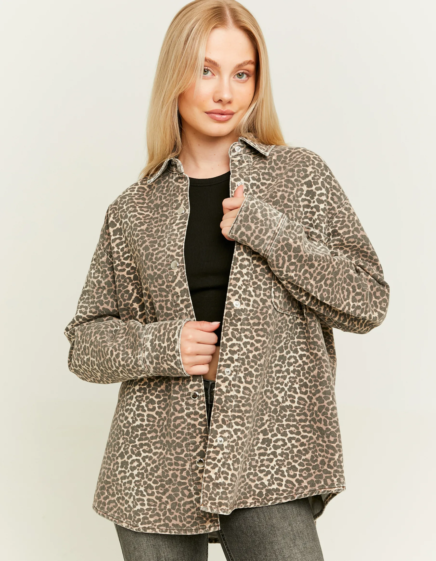 Tally Weijl Giacche^Giacca di Jeans Stampa Animalier Leo