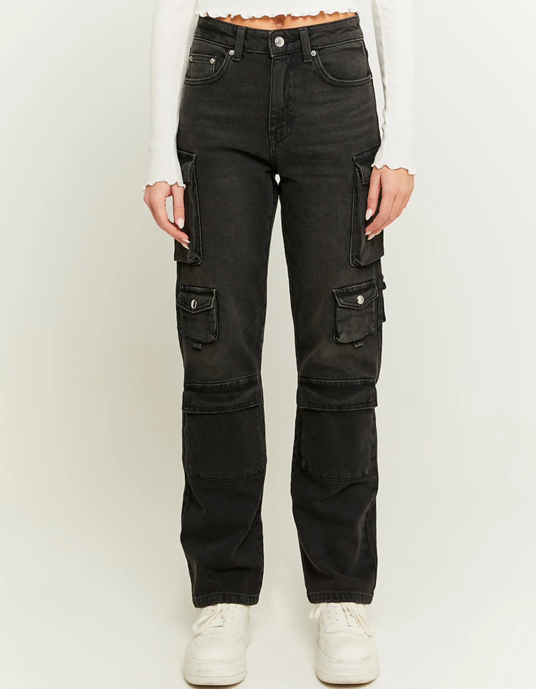 Tally Weijl Jeans | Cargo & Parachute^Jeans Cargo Multitasche a Vita Media