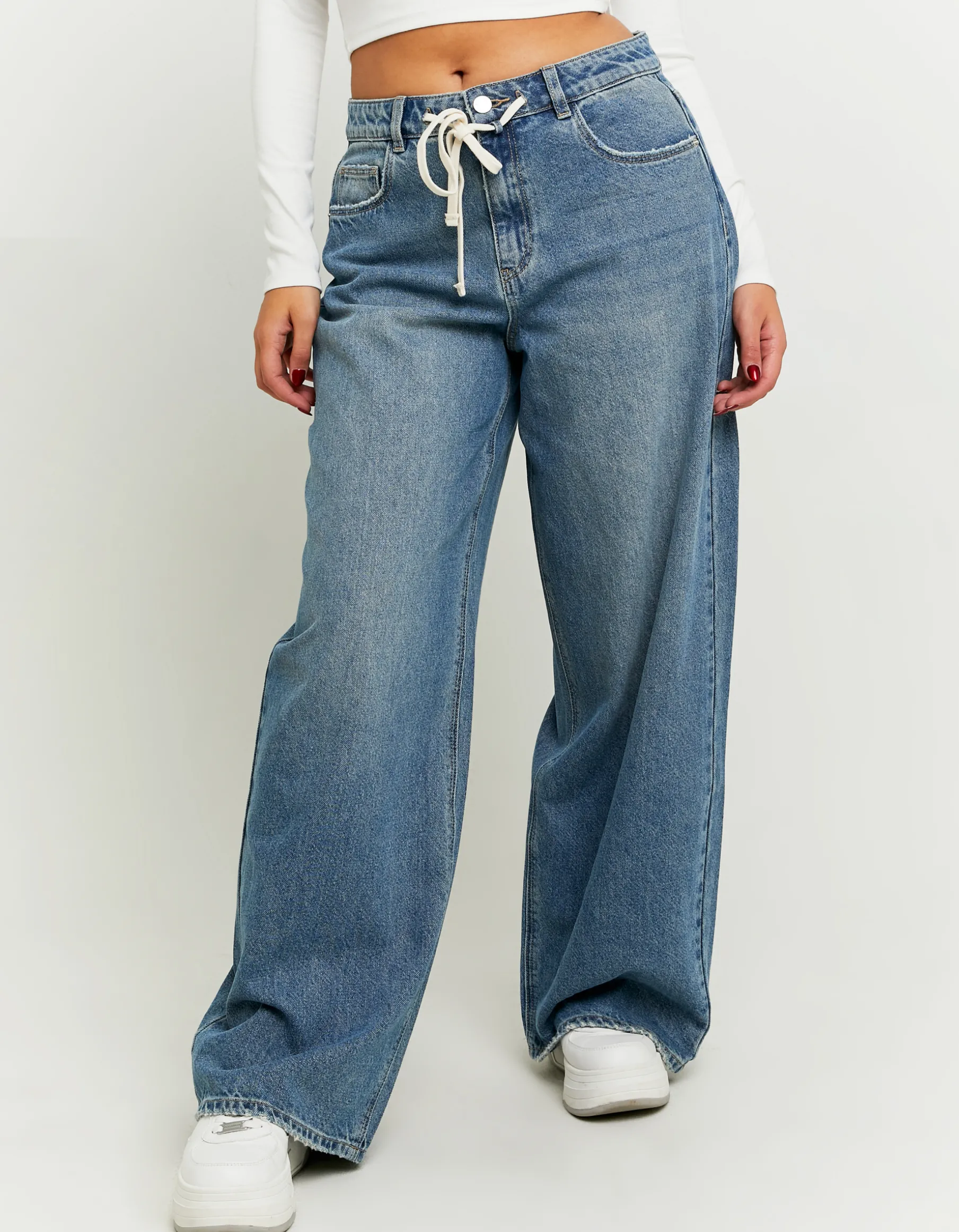 Tally Weijl Jeans^Jeans Skater con Dettaglio in Corda
