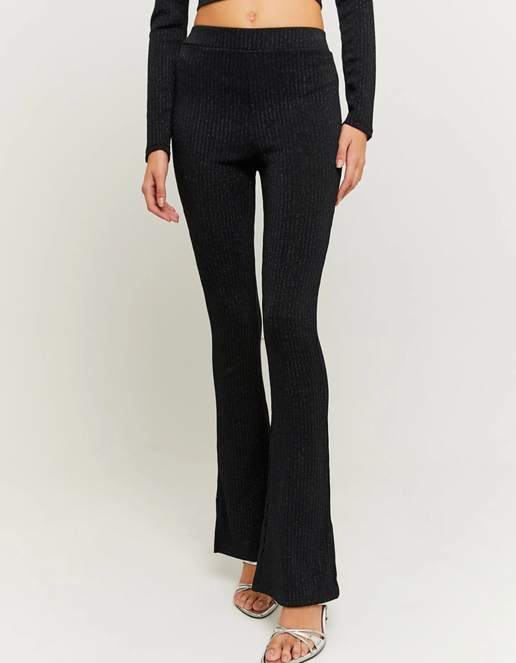 Tally Weijl Pantaloni | Leggings^Leggings a Zampa in Lurex Neri