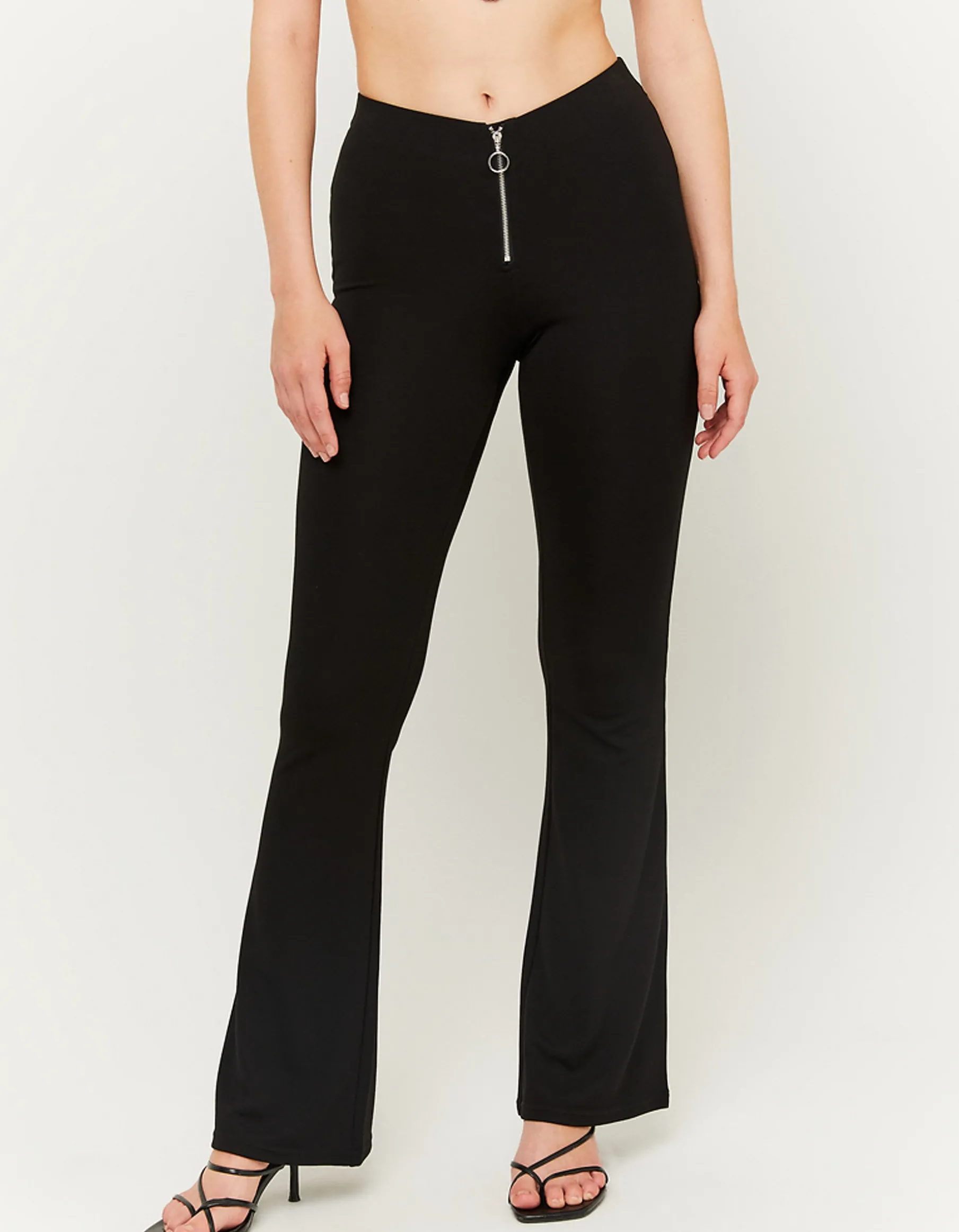 Tally Weijl Leggings^Leggings A Zampa Neri Con Zip