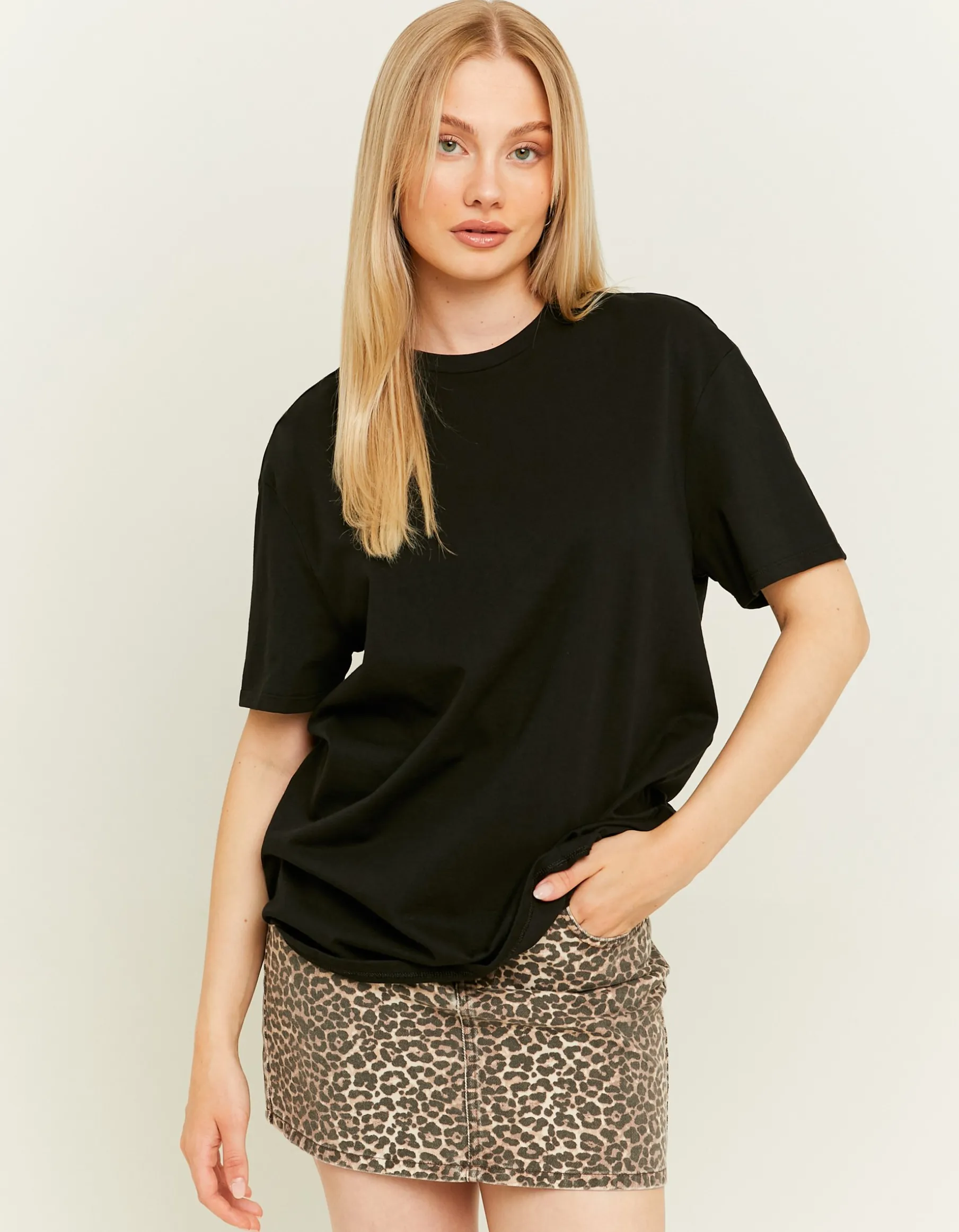 Tally Weijl Leggings | Magliette Basiche^Maglietta Basica Oversize Nera